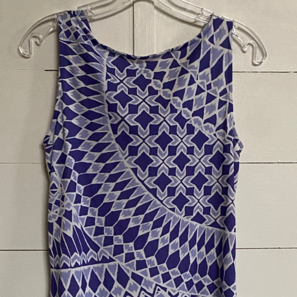Title Nine Women's‎ Mosaic Tile Purple White Sleeveless Casual Athletic Dress S - Picture 9 of 13
